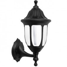 Φωτιστικό Φανάρι Επίτοιχο με ντουί E27 Polycarbonate Μαύρο IP44 9-301